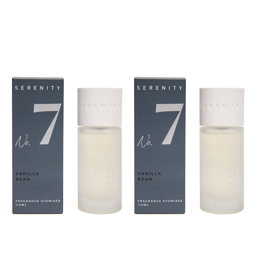 2PK Serenity Numbered Core 110ml Room Scented Spray - Vanilla Bean