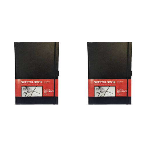 2PK Sinoart Artist 80 Sheet Sketching/Drawing Art Journal 110gsm 8.5x11inch