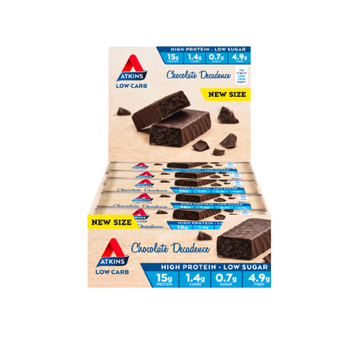 15pc Atkins Advantage Low Carb Protein Bar Chocolate Decadence 50g