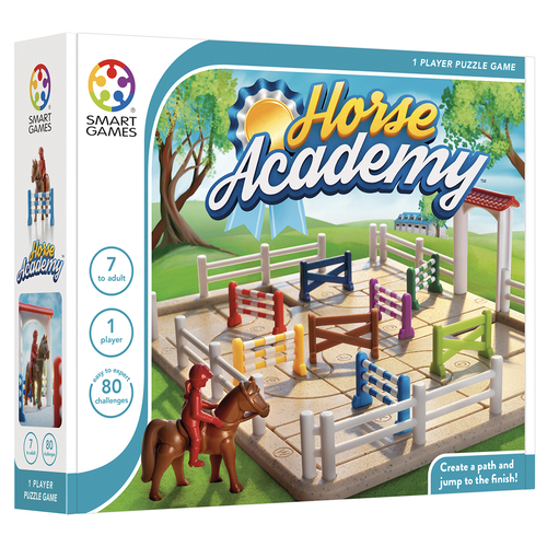 Smart Games Horse Academy Family Puzzle Challenge Game 7y+