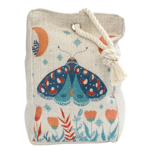 LVD Vintage Moth 19cm Doorstop Weighted Door Stopper  - Beige