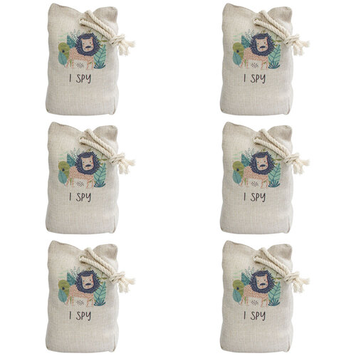 6x LVD Polyester Doorstop I Spy Decorative Home/Office Kids Room Decor 12x19cm