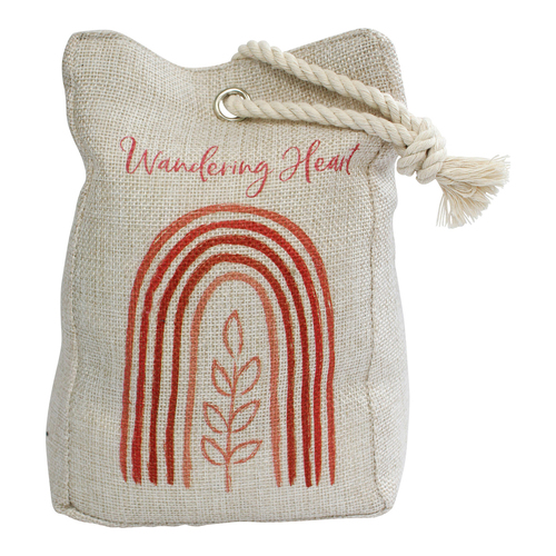 LVD Wandering Heart 19cm Doorstop Weighted Door Stopper  - Beige