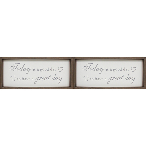 2PK LVD Sign Today Is A Good Day Decorative Home/Lounge Decor Ornament