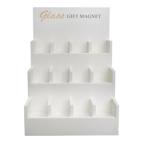 LVD 12-Compartment MDF Individual Display Box Magnet - White
