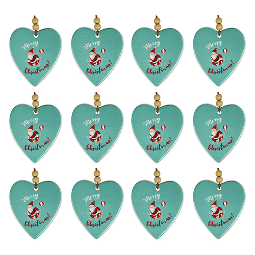 12PK LVD Hang Heart Lazy Dayz Santa Decorative Sculpture Home/Lounge Decor