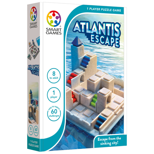 Smart Games Atlantis Escape 1 Player Puzzle Game Kids/Adults 8y+