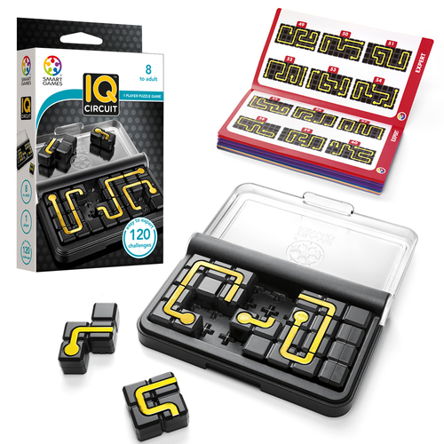Smart Games IQ Circuit 1 Player Puzzle Game Board Kids 8y+
