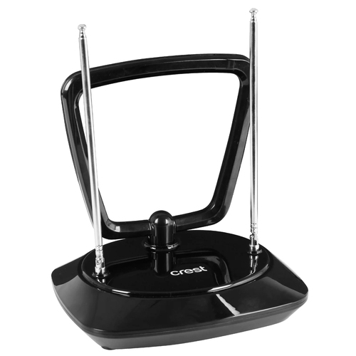 Crest Indoor Digital TV Antenna Passive w/ 10km Range - Black
