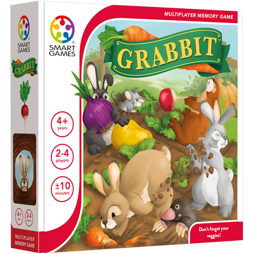 Smart Games Grabbit 2-4 Players Kids/Children Fun Memory Board Game 4y+ 