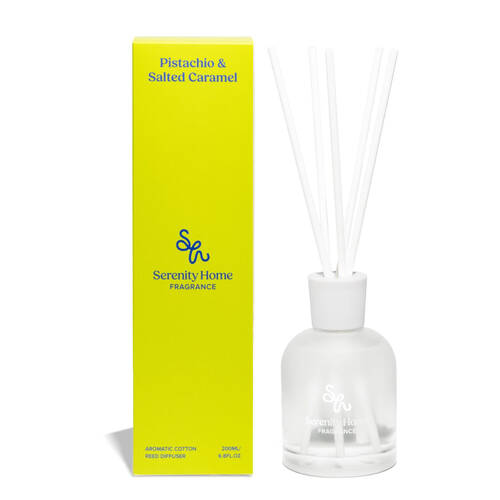 Serenity Pistachio and Salted Caramel Scent Home Fragrance Reed Diffuser 200mL