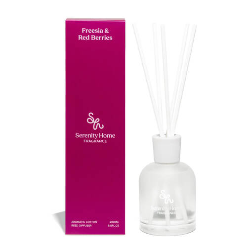 Serenity Freesia and Red Berries Scent Home Fragrance Reed Diffuser 200mL