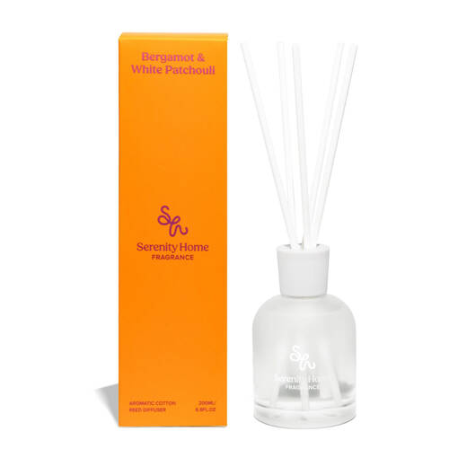 Serenity Bergamot & White Patchouli Scent Home Fragrance Reed Diffuser 200mL