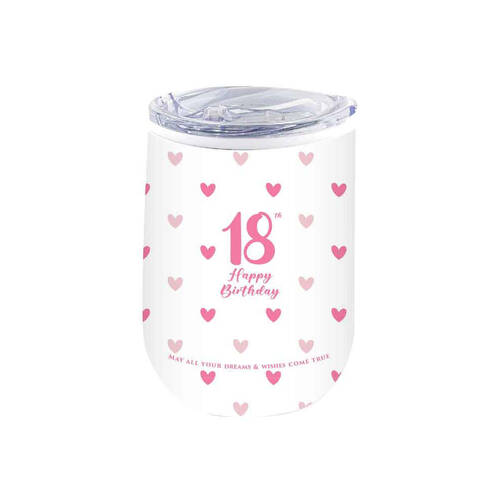 LMD 18th Sweet Heart Double Walled Insulated Mug 360ml