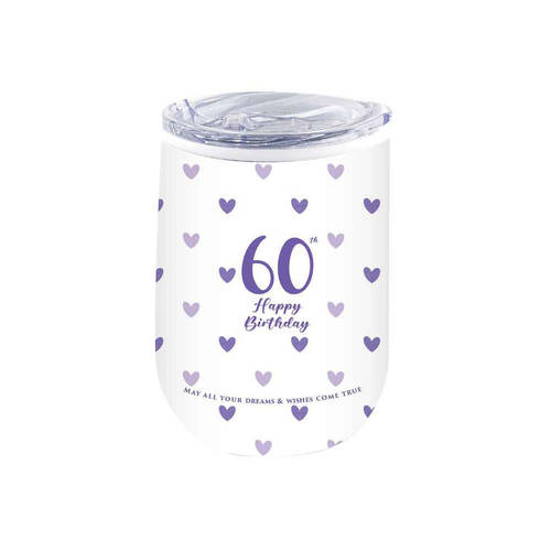 LMD 60th Sweet Heart Double Walled Insulated Mug 360ml