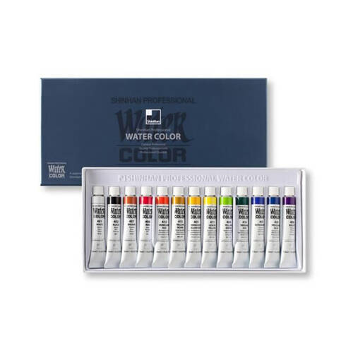 13pc Shinhan Artist Pure Pigment Bright Watercolors Painting Set 7.5ml