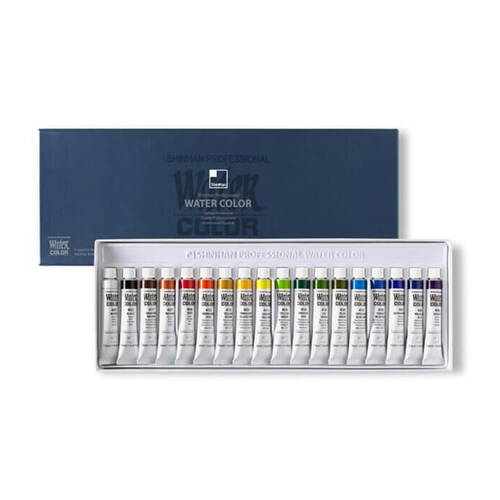 18pc Shinhan Artist Pure Pigment Bright Watercolors Painting Set 7.5ml