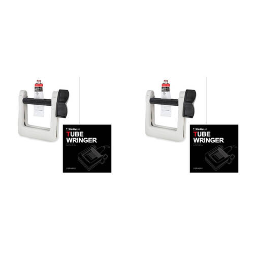 2PK Shinhan Heavy-Duty Paint Tube Squeezer/Wringer Extractor 75mm White