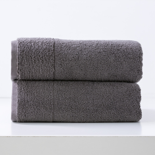2pc Renee Taylor Aireys 650GSM Zero Twist Bath Sheet Nickel
