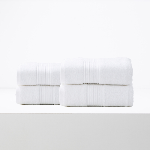 4pc Renee Taylor Brentwood 650GSM Low Twist Bath Sheet Bright