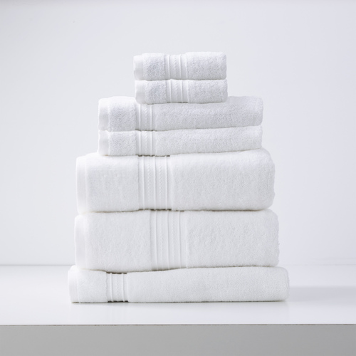 7pc Renee Taylor Brentwood 650GSM Low Twist Towel Set Bright