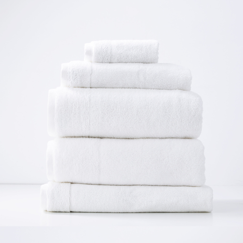 5pc Renee Taylor Aireys 650GSM Zero Twist Towel Set Snow