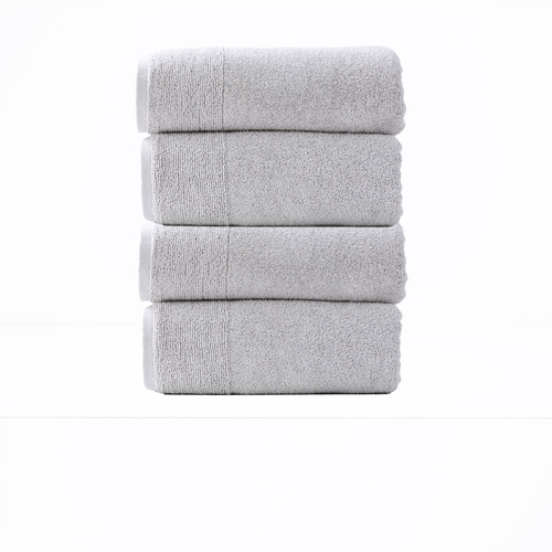 4pc Renee Taylor Aireys 650GSM Zero Twist Bath Towel Vapour