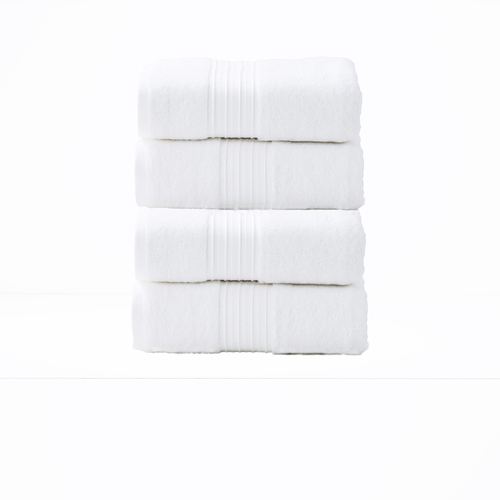 4pc Renee Taylor Brentwood 650GSM Low Twist Bath Towel Bright