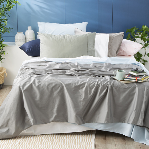 Park Avenue 500TC Bamboo Cotton Sheet Set Single Indigo