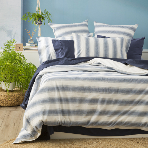 Renee Taylor Amira Yarn Dyed Vintage washed Cotton Euro Pillowcase