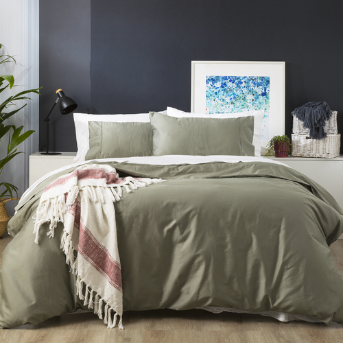 Park Avenue 500TC Natural Bamboo Cotton Quilt Cover Set King Jade