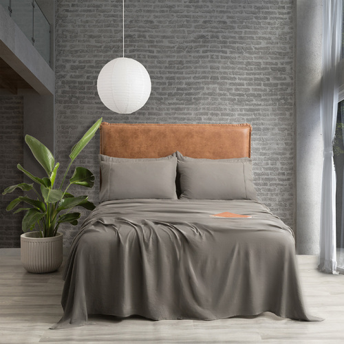 Ddecor Home Ultra Plush Queen Microfiber Sheet Set Vintage Washed Granite