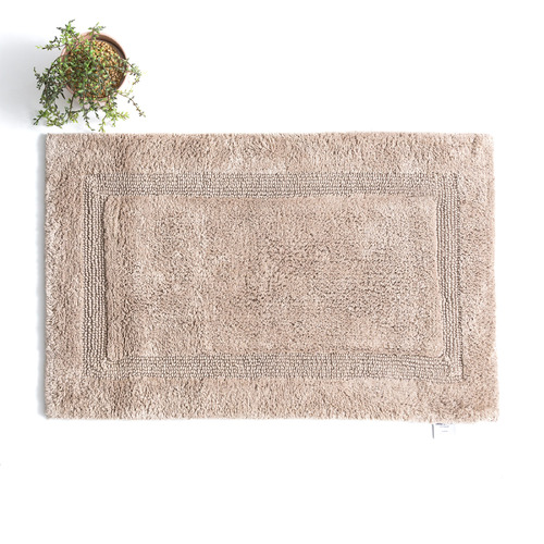 Renee Taylor Soho 80cm Cotton Bath Mat Reversible Mocha