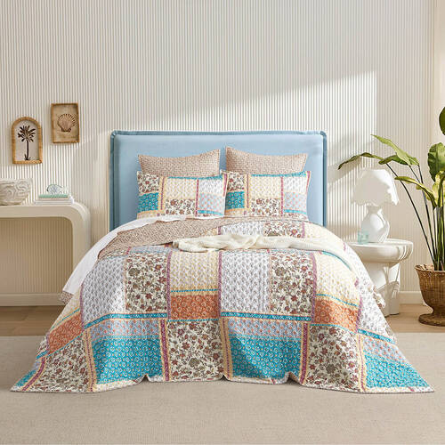 2PK Renee Taylor Amber Quilted Reversible European Square Pillowcase 65x65cm