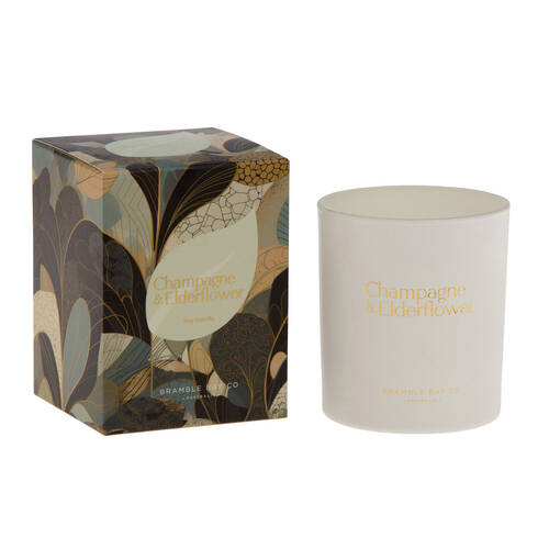 Bramble Bay Summer Blooms Champagne & Elderflower Scented Candle Home Fragrance