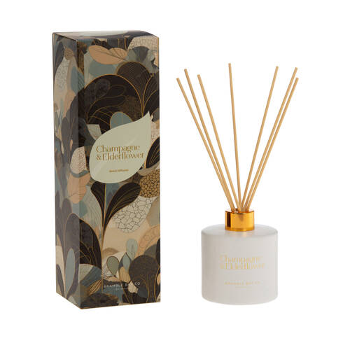 Bramble Bay Summer Blooms Champagne & Elderflower Reed Diffuser Home Fragrance