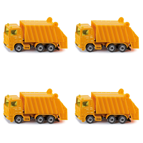 4PK Siku 0811 Refuse Truck 87mm Diecast Vehicle Kids Toy 3y+
