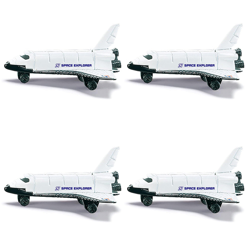 4PK Siku 0817 Space Shuttle 71mm Vehicle Kids Toy 3y+