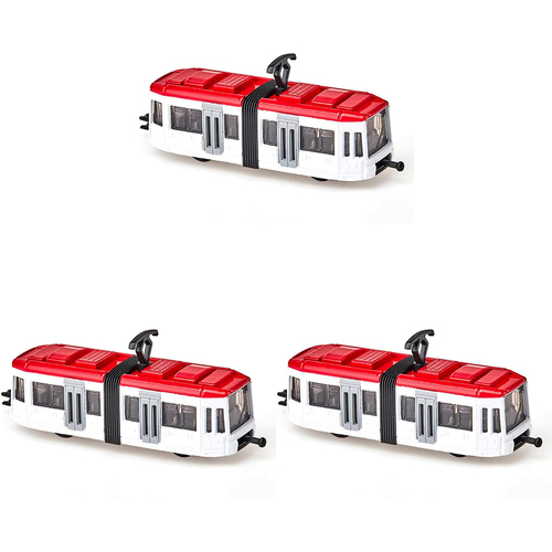 3PK Siku Diecast Tram Urban Rail Transit Kids/Children 87mm Toy 3y+