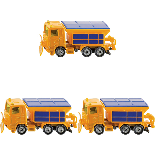 3PK Siku Diecast Winter Service Truck Kids 93mm Toy Yellow 3y+