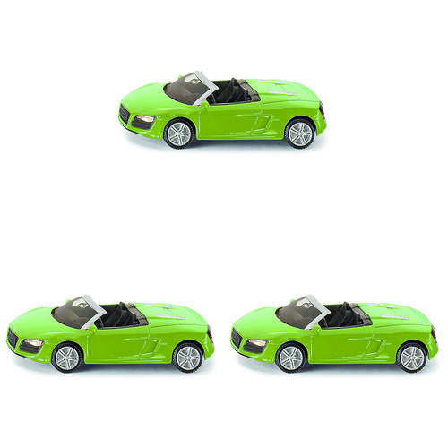 3PK Siku 1316 Audi R8 Spyder Diecast Vehicle 81mm Car Toy 3y+