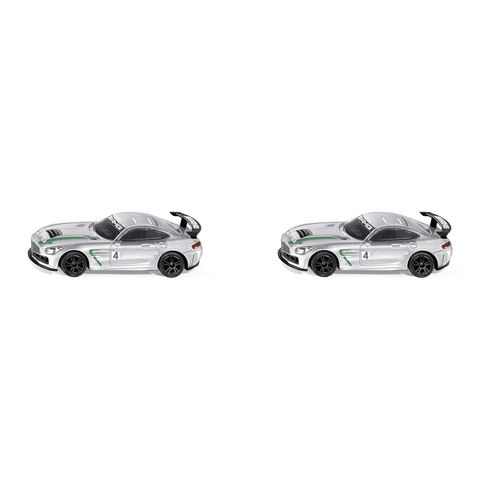 2PK Siku 1529 Mercedes-AMG GT4 Racing Car 80mm Kids Toy Silver 3y+