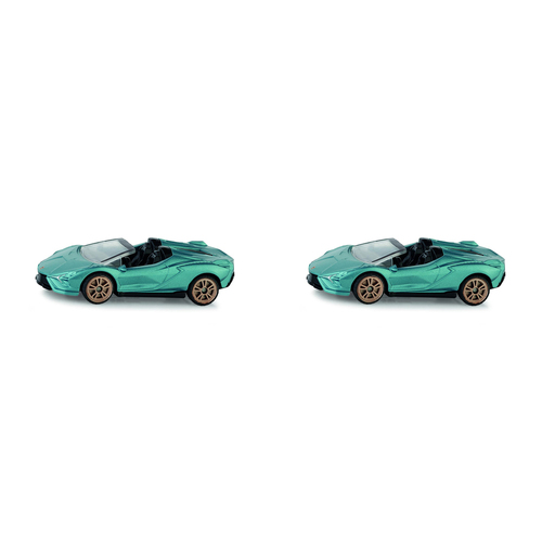 2PK Siku Lamborghini Sian Roadster Car 80mm Diecast Vehicle Toy 3y+
