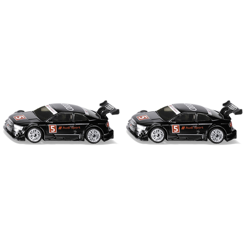 2PK Siku 1580 Audi RS 5 Racing Car Diecast Vehicle 81mm Toy Black 3y+