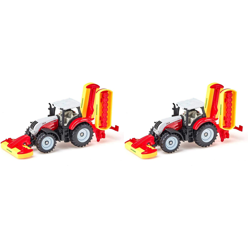 2PK Siku 1672 Steyr w/ Pottinger Mower Combination Diecast 113mm 3y+