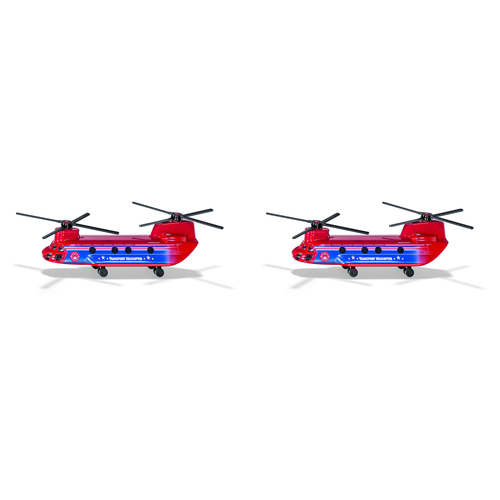 2PK Siku Transport Helicopter Diecast Vehicle Kids/Childrens Toy 3y+