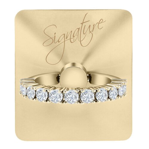 GPEL Signature Gold Allur Ring & Stand w/ Swarovski Crystal for Smartphones