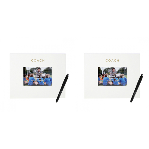 2PK Splosh Coach Signature Frame w/ Marker 27.5x23cm - White