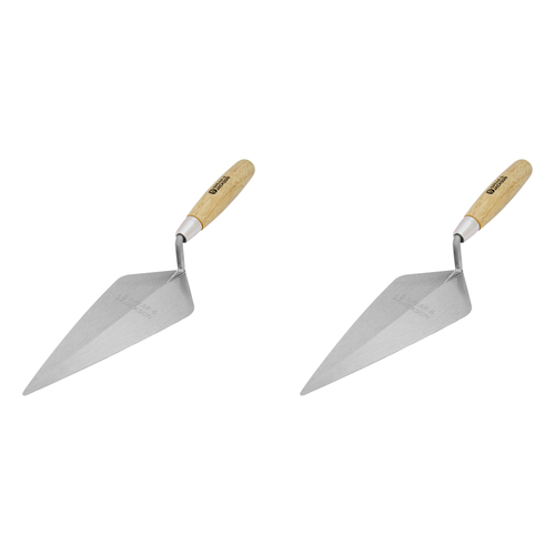 2PK Spear & Jackson Broad Heel Brick Trowel Timber Handle 305mm