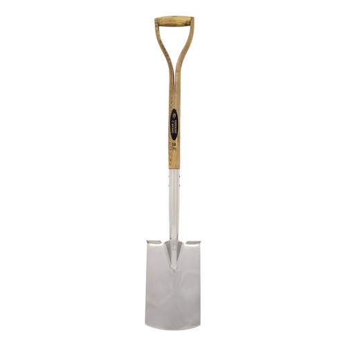 Spear & Jackson Stainless Steel/Hardwood Spade Split Shaft/D-Handle 29cm